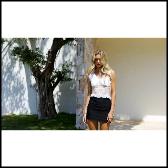 High Waisted Bodycon Mini Skirt with Side Zipper, Polyester Summer Casual - Picture 6 of 7